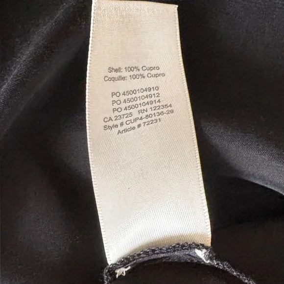 Aritzia Wilfred Only Slip Maxi Maxi Dress Size Medium Black Satin Bias Cut - Picture 9 of 11